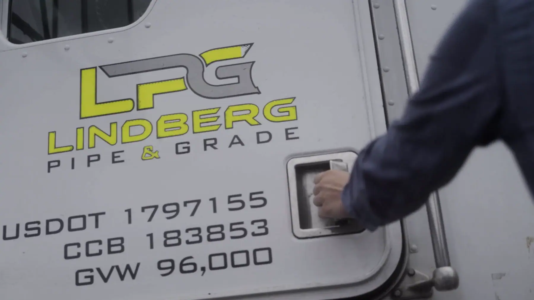 The LPG logo on the door of a company truck